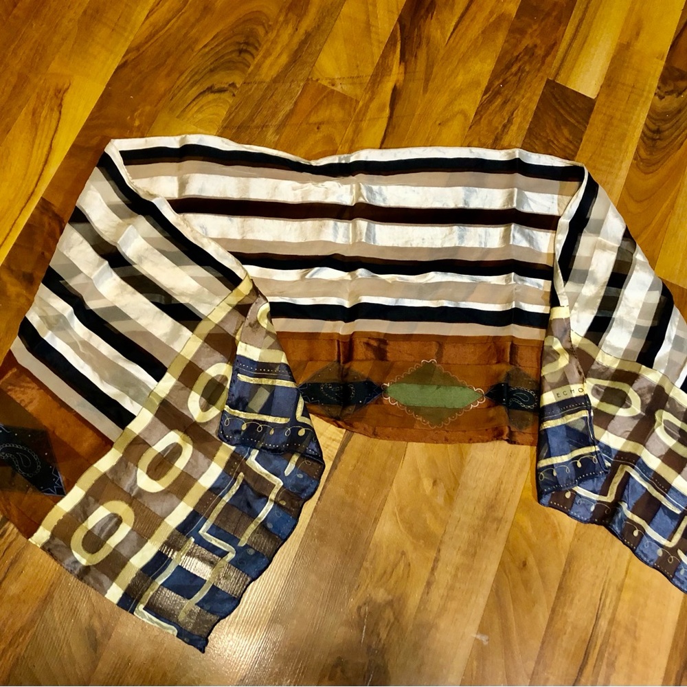 Echo silk scarf